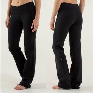 Lululemon Astro Black Crossover Flare Pants Size 10